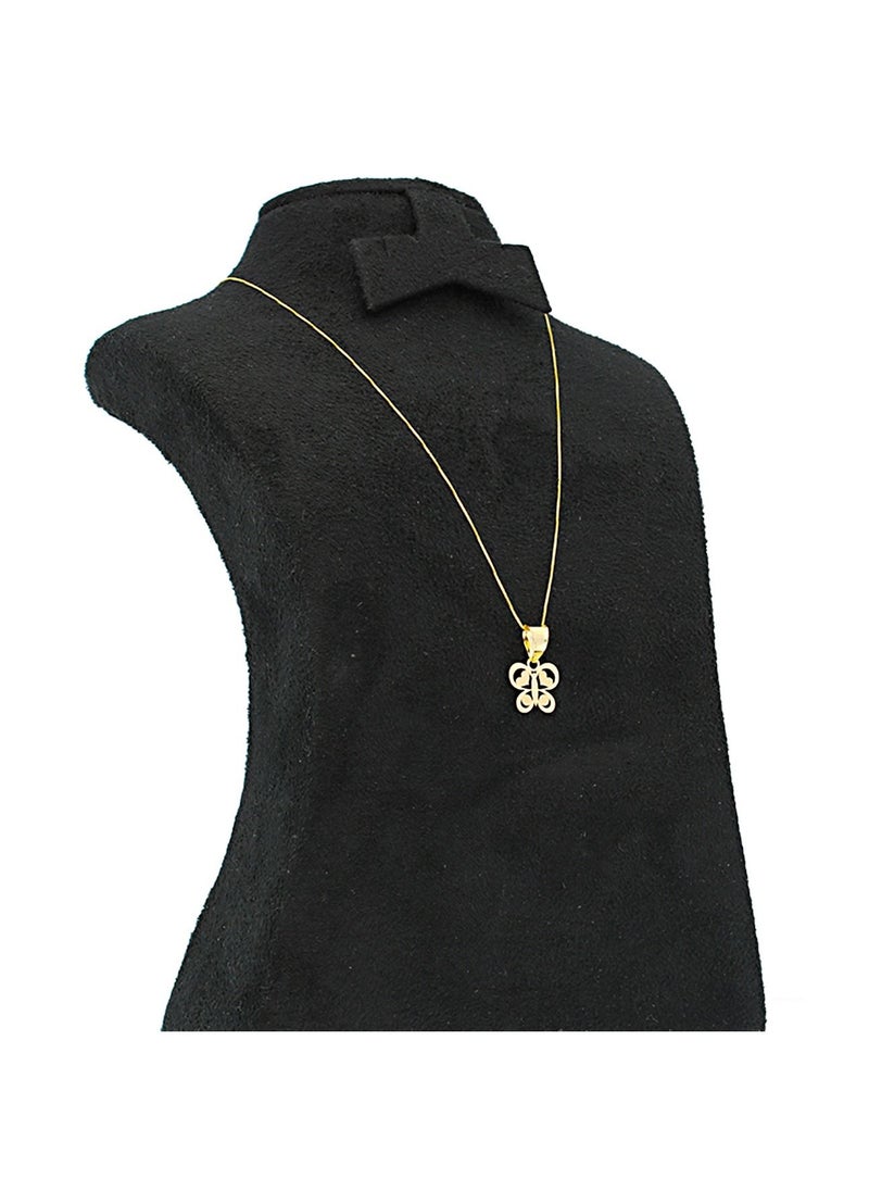 FK Jewellers Gold Necklace (Chain with Butterfly Pendant) 18KT - FKJNKL18KU1026  - Image 3
