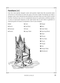 Random Tables: Dungeons And Lairs: The Game Master's Companion for Creating Secret Entrances, Rumors, and More  - Image 5