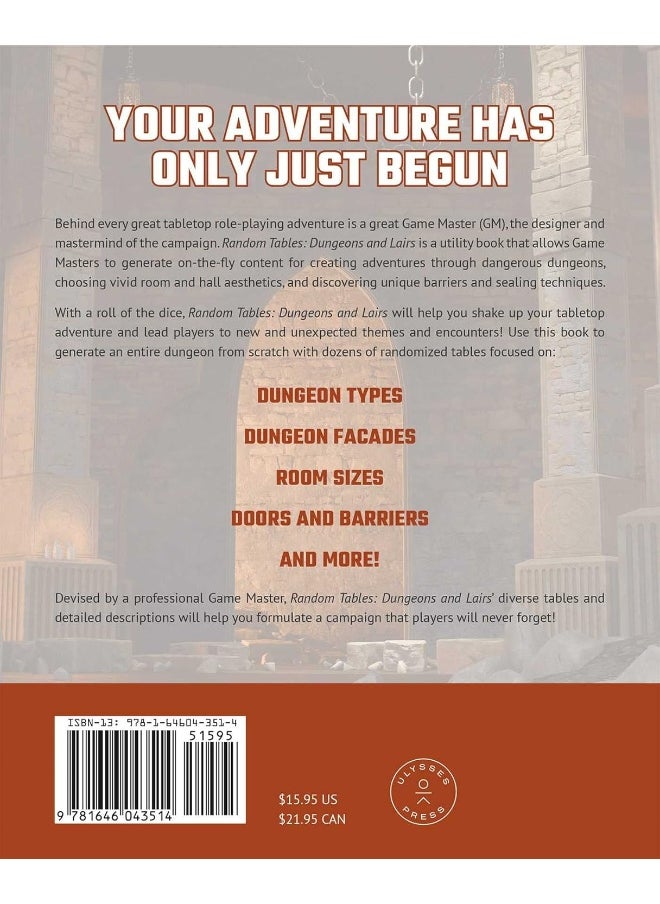 null - Random Tables: Dungeons And Lairs: The Game Master's Companion for Creating Secret Entrances, Rumors, and More - Image 1
