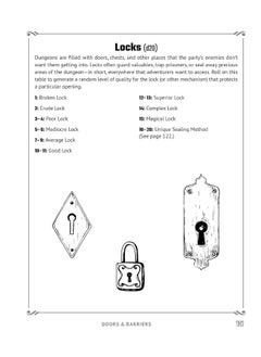 Random Tables: Dungeons And Lairs: The Game Master's Companion for Creating Secret Entrances, Rumors, and More  - Image 3