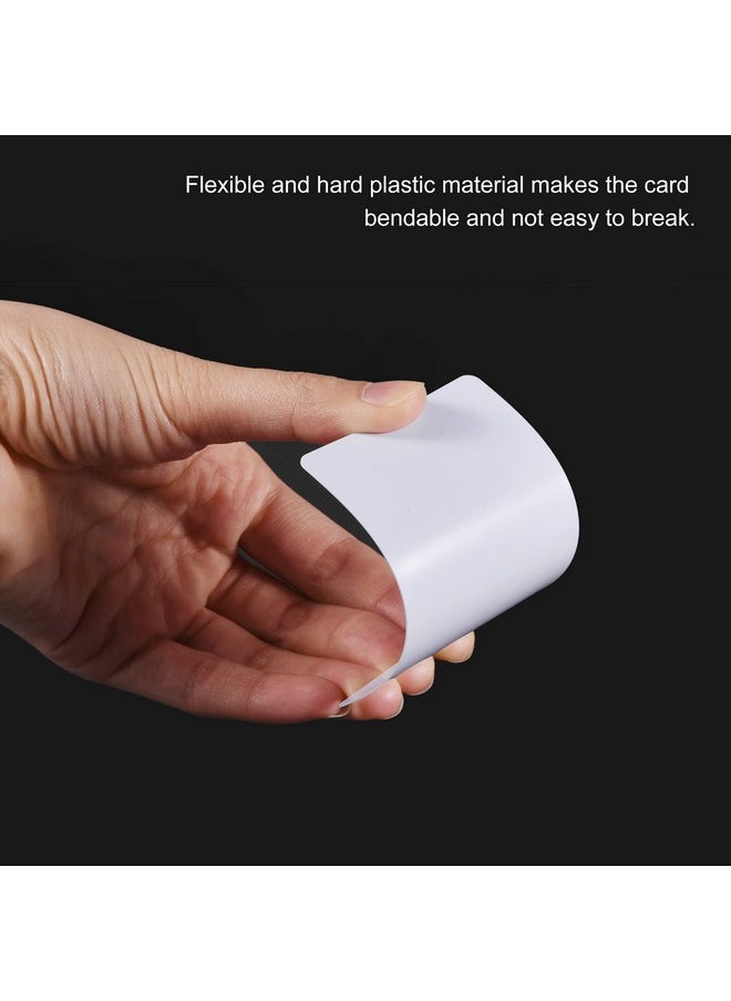 MECCANIXITY Blank Pvc Cards For Id Badge Printers, Graphics Quality White Plastic Cr80 10 Mil (Cr8010) Pack Of 100  - Image 4