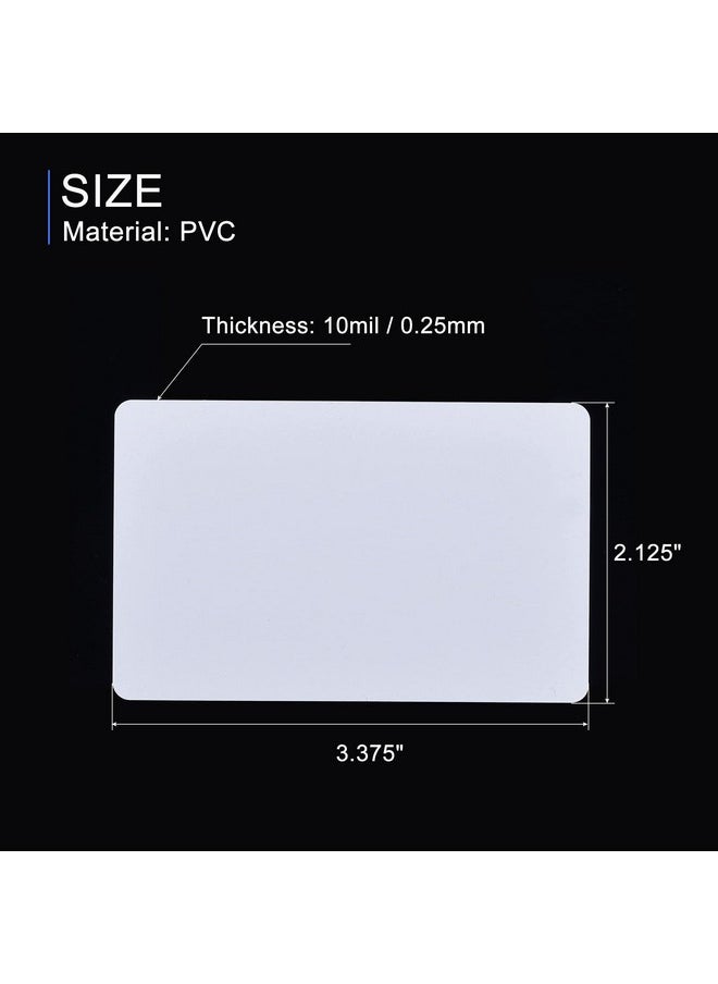 MECCANIXITY Blank Pvc Cards For Id Badge Printers, Graphics Quality White Plastic Cr80 10 Mil (Cr8010) Pack Of 100  - Image 3