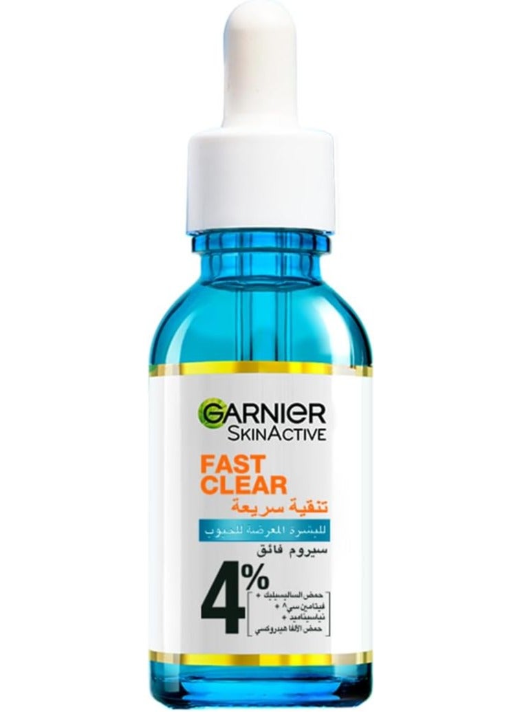Garnier Skinactive Fast Clear Booster Face Serum, For Acne Prone Skin, With Salicylic Acid, 15ml  - Image 2