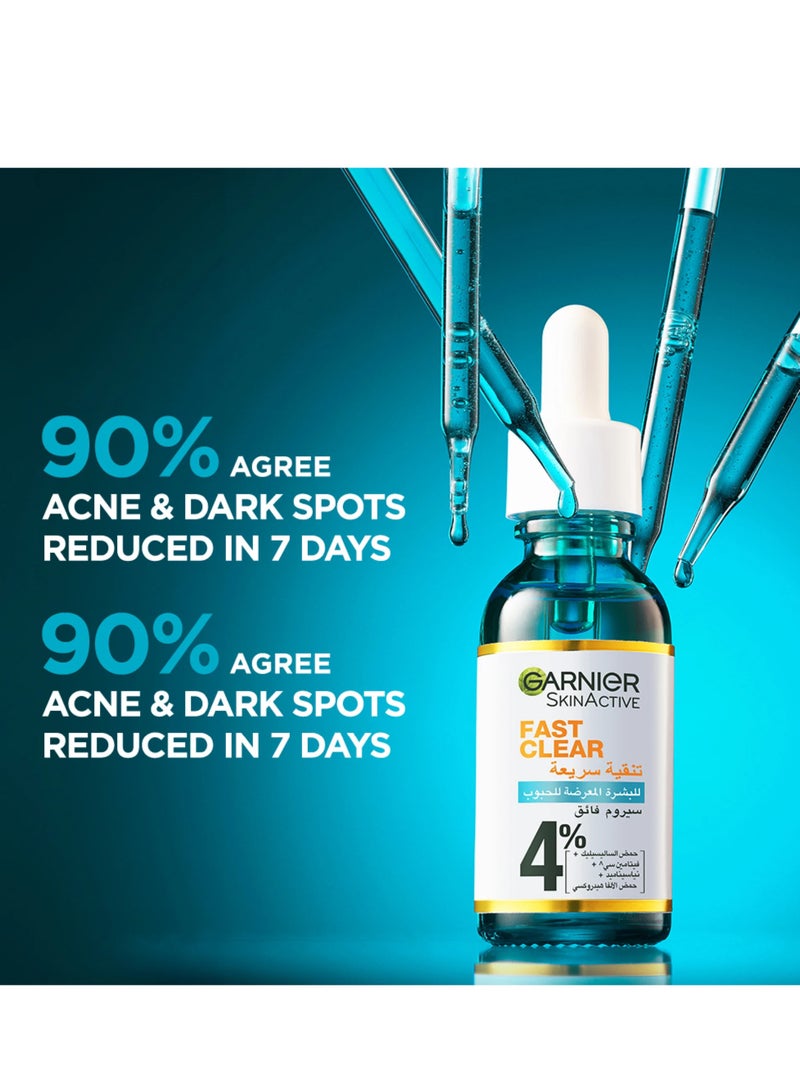 Garnier Skinactive Fast Clear Booster Face Serum, For Acne Prone Skin, With Salicylic Acid, 15ml  - Image 3