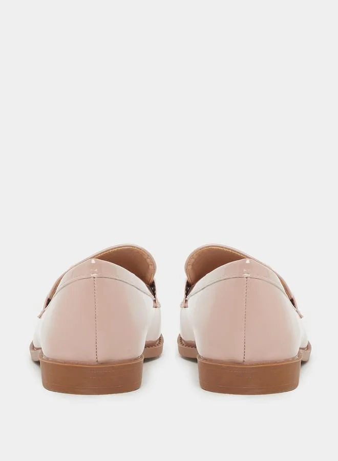 Styli Styli Patent Design Flat Bit Loafers