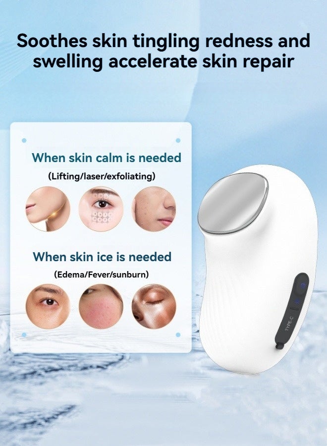 M MIAOYAN New hot and cold beauty instrument, facial cooling and heating beauty instrument, ice compress facial massage instrument, introduction instrument  - Image 2