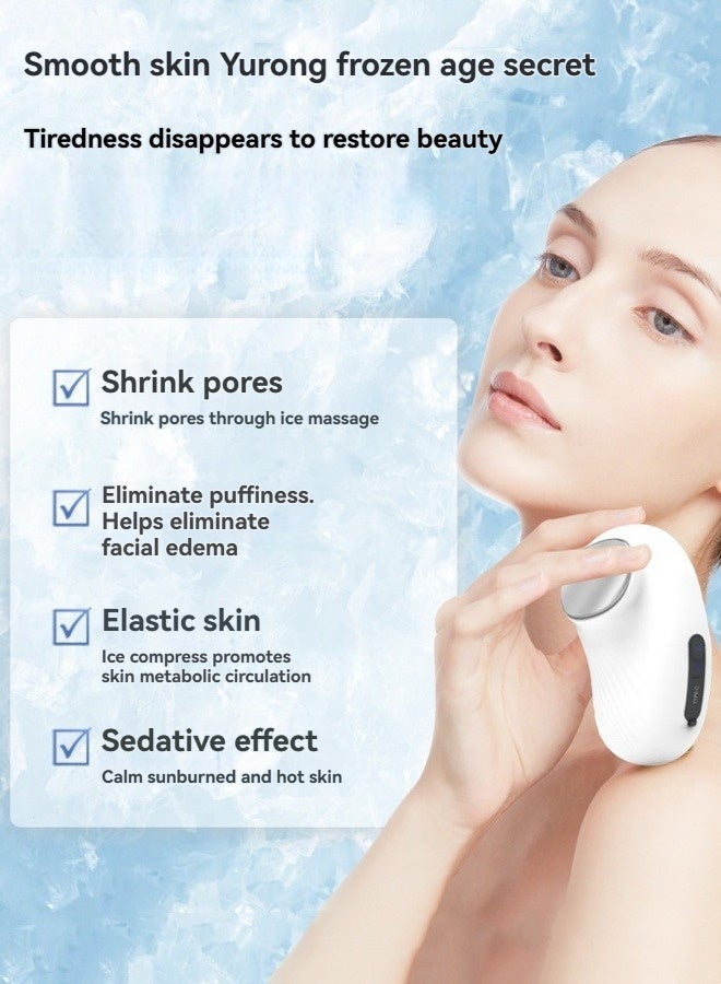 M MIAOYAN New hot and cold beauty instrument, facial cooling and heating beauty instrument, ice compress facial massage instrument, introduction instrument  - Image 1