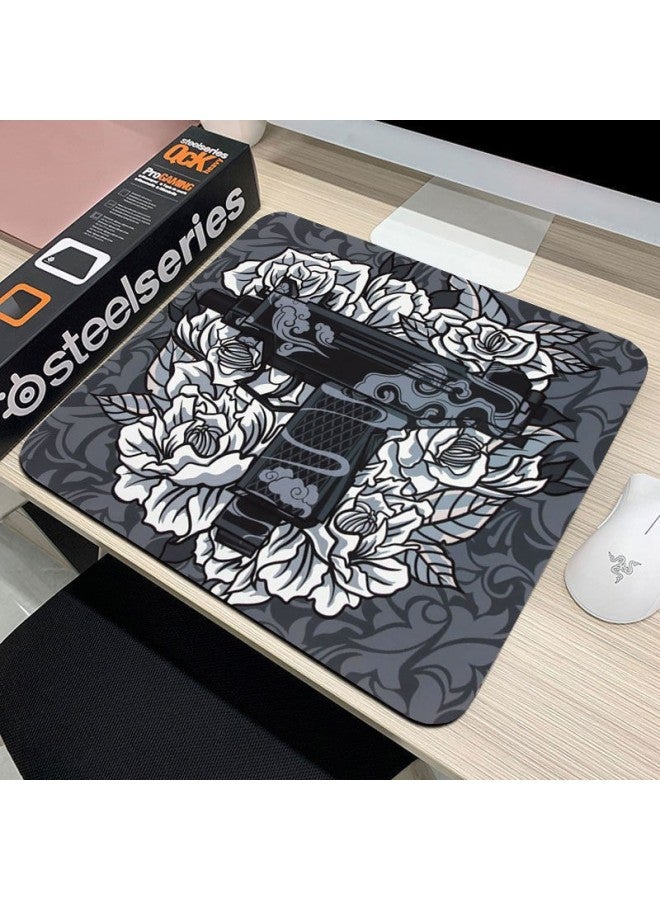 Electric Competition Tiger Mouse Pad Square Large Green Pillow Lingyun Fine-faced Table Pad Thickened Super Thick Game-Color:285*320*2mm (locking Edge)-Pattern:Hf【white Tiger】  - Image 4