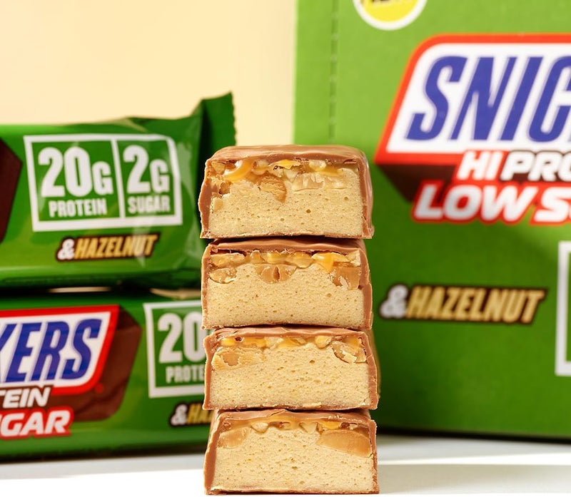Snickers Low Sugar Hi hazelnut Protein Bar Pack of 12 x 57g - Image 5