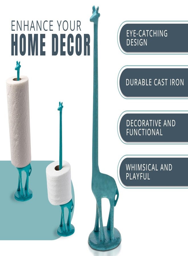 Comfify حامل مناديل ورقية على شكل زرافة للمطبخ أو حامل ورق تواليت زخرفي للحمام - تصميم حيواني فريد عتيق، قديم، وغريب لتوزيع اللفائف لديكور المنزل - Image 4