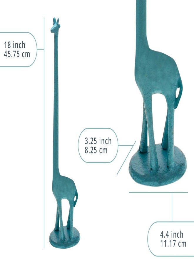 Comfify حامل مناديل ورقية على شكل زرافة للمطبخ أو حامل ورق تواليت زخرفي للحمام - تصميم حيواني فريد عتيق، قديم، وغريب لتوزيع اللفائف لديكور المنزل - Image 3