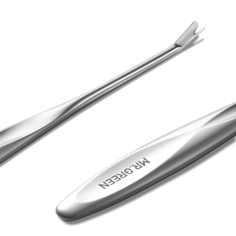 MrGreen MRGREEN Cuticle Pusher Dead Skin Remover Stainless Steel Manicure Tools Professional Cuticle Trimmer Nail Polish Peeler Scraper Mr2190 