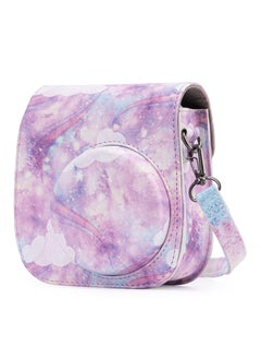 KASTWAVE Protective & Portable Case Compatible with fujifilm instax Mini 11/ 9/ 8/ 8+ Instant Film Camera with Accessory Pocket and Adjustable Strap (Starry sky Pink)  - Image 1