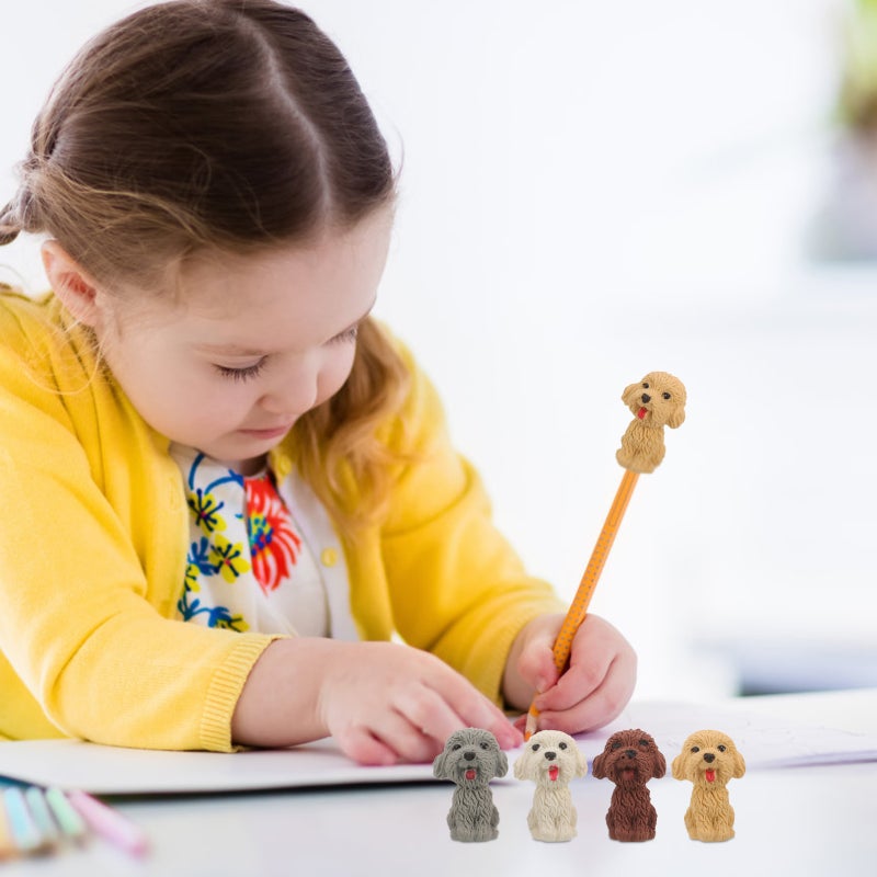 Eraser Pet Dog, Ideal for Kids' Art Projects, Durable Mini Size - Image 4