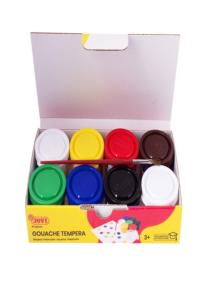 Jovi 724901 - School Tempera 35ML Assorted Colors - Box of 7 tins - Image 3