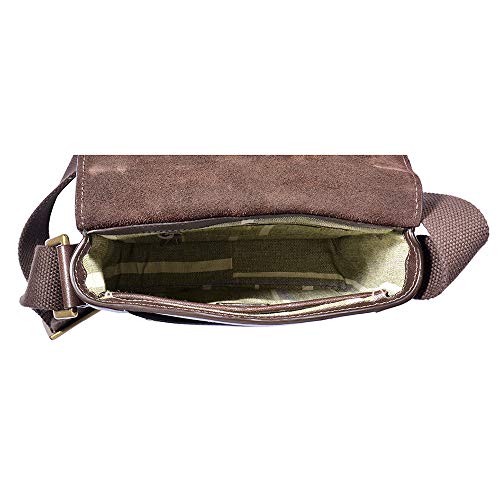 Hidesign Aiden Genuine Leather Crossbody Messenger Bag 10.5" iPad Bag Brown - Image 5