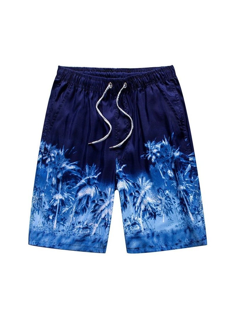 Y&D 1-Piece Men Swim Beach Shorts Quick Dry Swimming Trunks Drawstring Surfing Board Shorts Loose Boxers Short Pants  - Image 1