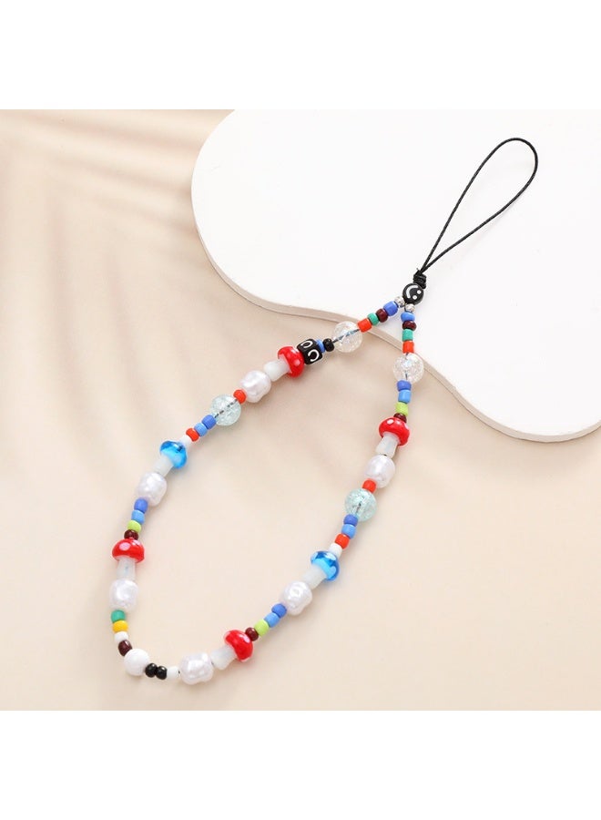 NIBEMINENT Phone Charm/ Chain Strap for Women Girls, Cute Cartoon Cell Phone Case Lanyard Wrist Strap