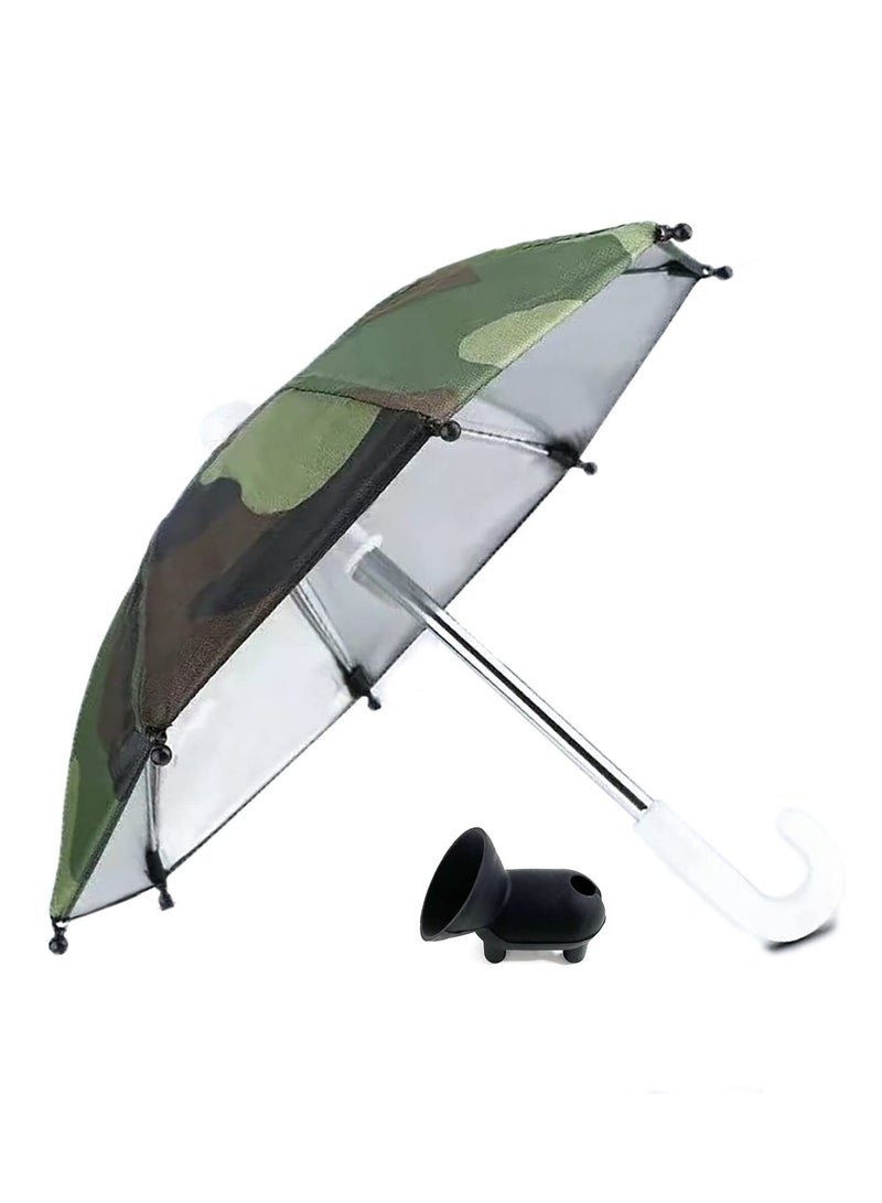 Excefore Phone Stand, Phone Umbrella Suction Cup Stand  Universal Adjustable Phone Sun Shade Phone Stand Outdoor Sun Visor Anti-Refection Block Glare (Green) - Image 1