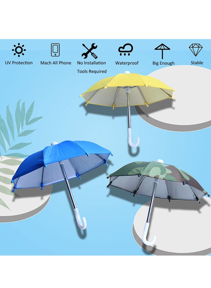 Excefore Phone Stand, Phone Umbrella Suction Cup Stand  Universal Adjustable Phone Sun Shade Phone Stand Outdoor Sun Visor Anti-Refection Block Glare (Green) - Image 4