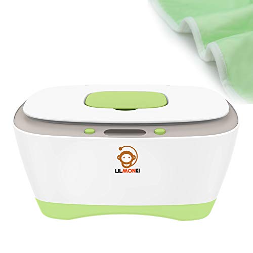 Lilmonki- Wet Wipe Warmer and Dispenser - For Baby Wipes - BPA-Free - Includes Bonus Changing Pad - Image 1