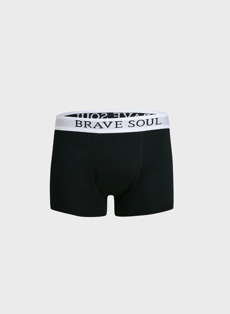 BRAVE SOUL 2 Pack Branded Antarsia Boxers