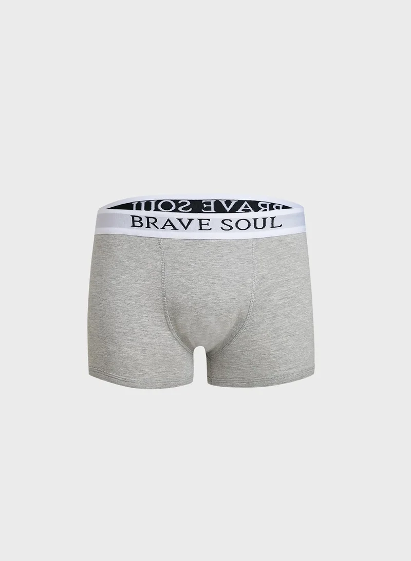 BRAVE SOUL 2 Pack Branded Antarsia Boxers