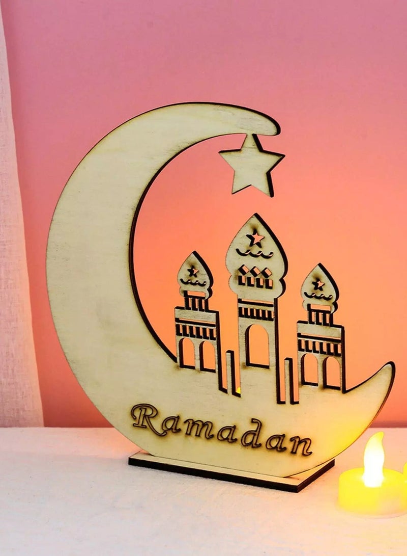 ماركة غير محددة 1 قطعة من مصابيح الزينة على شكل قمر رمضان  - Image 4
