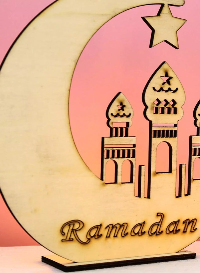 ماركة غير محددة 1 قطعة من مصابيح الزينة على شكل قمر رمضان  - Image 3