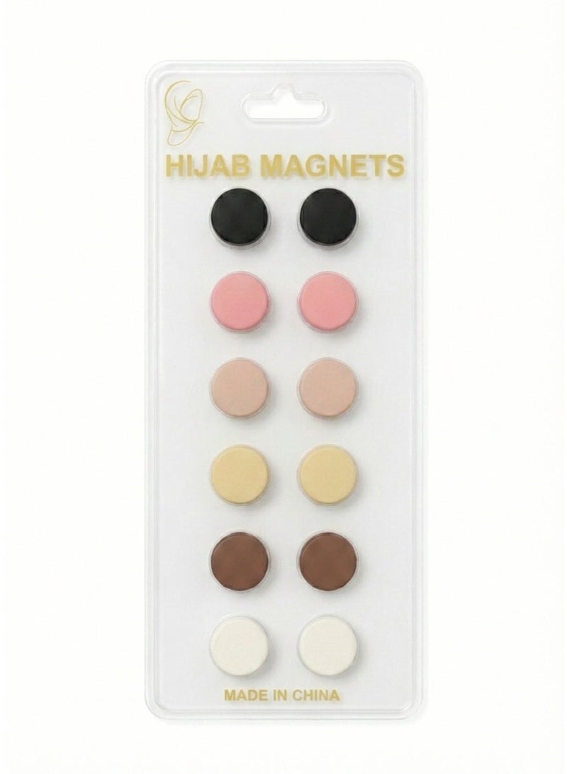 12 Magnetic Hijab Pins – Multi Color Set, Strong Hold, No-Snag Design, Secure Scarf Clips for Hijabs & Shawls - Image 5