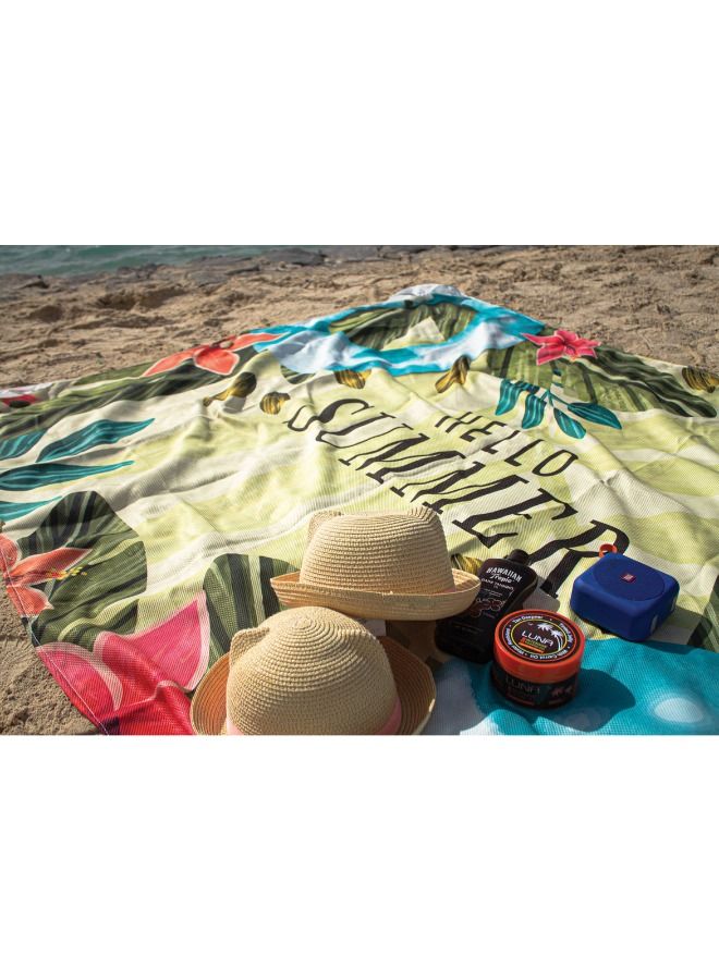 WAVY Beach Mat Model, Hello Summer Design - Image 3