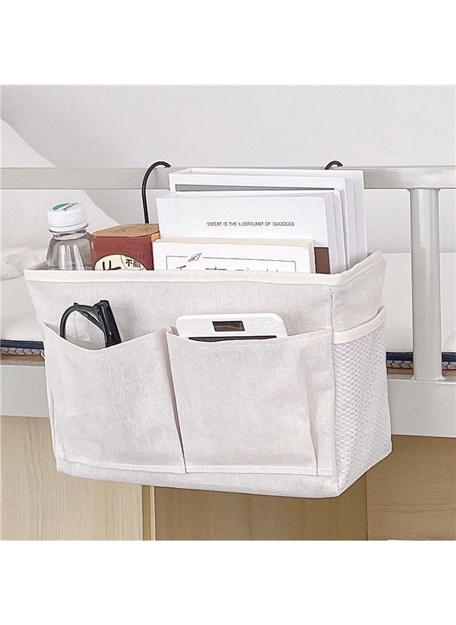 Generic Bedside Caddy Organizer - Hanging Bedside Storage Basket with Large Pockets and Hooks,  Dorm Rooms, Hospital Beds, and Small Apartments  - Image 5