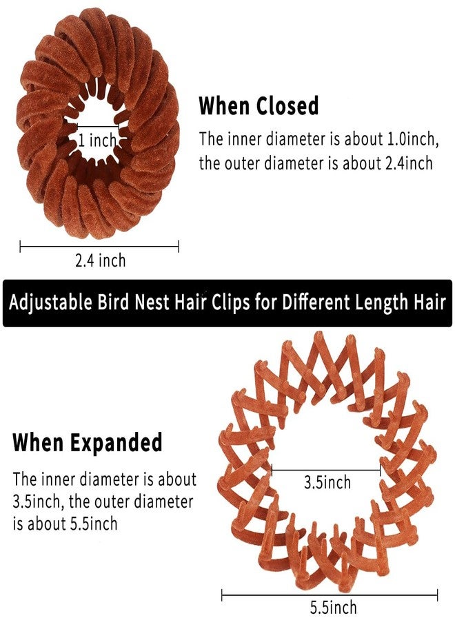 Shivashay 2Pcs Bird Nest Magic Hair Clip, Hair Accessories for Women,Hair Ties Bun Maker Scrunchies for Thick Thin Hair,Hair Clips for Women,Ponytail Holders (Pack of 2, Muticolour) - Image 3