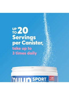 Nuun Nuun Sport Electrolyte Powder Canister - Strawberry Kiwi, 5 Essential Electrolytes for Hydration, Drink Mix with 15mg Magnesium, 1g Sugar, Non-GMO, Vegan, Up to 20 Servings  - Image 4