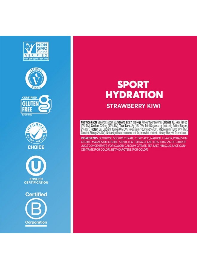 Nuun Sport Electrolyte Powder Canister - Strawberry Kiwi, 5 Essential Electrolytes for Hydration, Drink Mix with 15mg Magnesium, 1g Sugar, Non-GMO, Vegan, Up to 20 Servings - Image 5