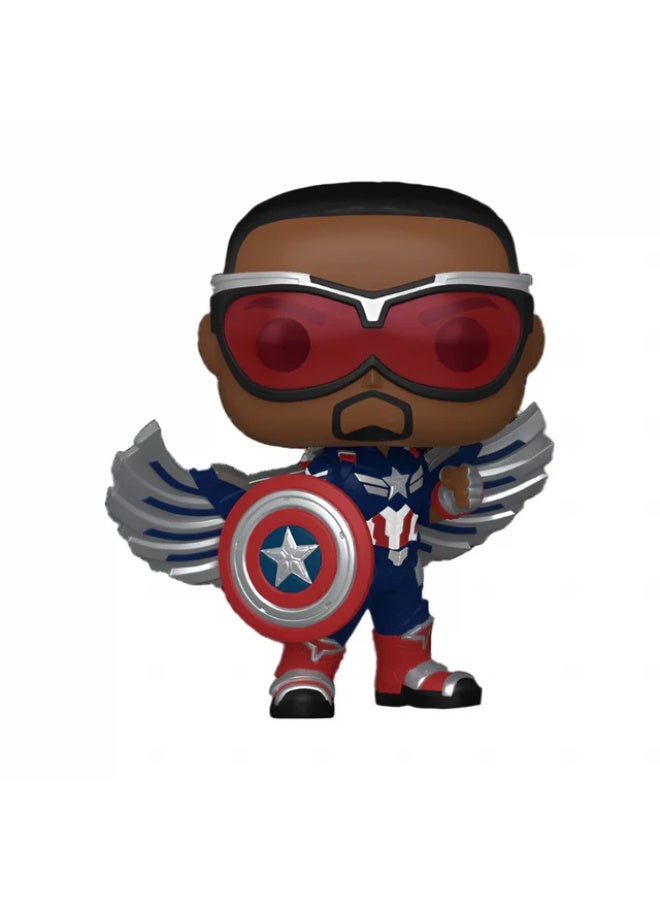 Funko Pop! Marvel: Captain America Brave New World - Captain America Sam Wilson FU75990 - Image 1
