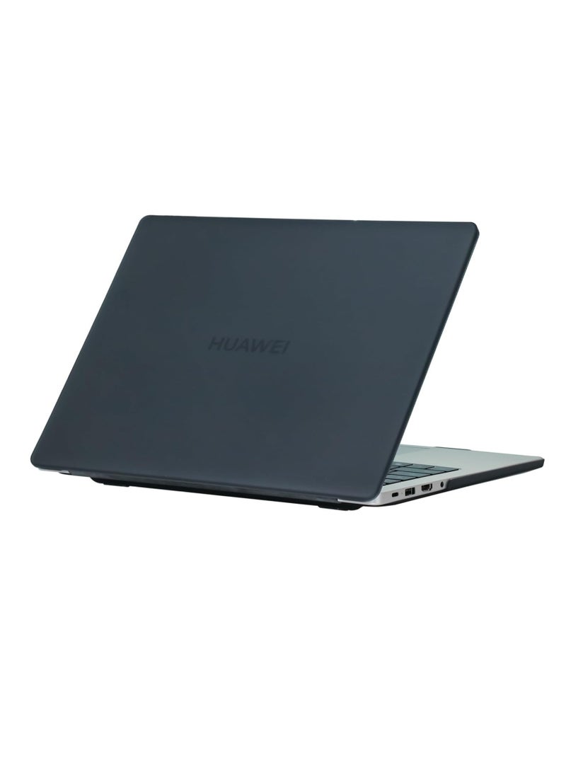 Hard Case for Huawei MateBook D14 2023/2024  14-Inch , Shockproof, Scratch-Resistant, Anti-Slip Hard Shell, 360° Protective Notebook Sleeve,Black - Image 1