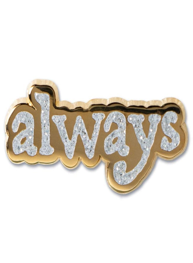 Ata-Boy Harry Potter Always Glitter Inset 1" Full Color Enamel Pin - Image 1