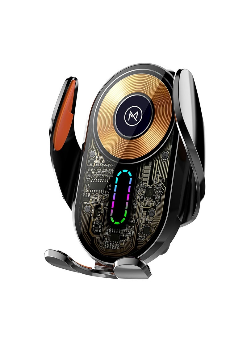 Max & Max Wireless Magnetic Fast Car Charger – Crystal Clear Auto Charging Holder for iPhone & Android - Image 1