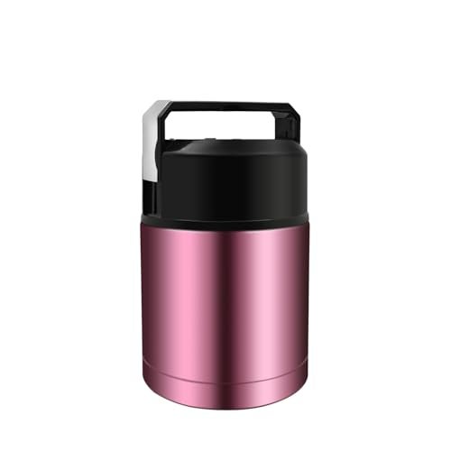 Zalaxt 35oz Soup Thermos, Stainless Steel Thermos for Hot Food, Wide Mouth Food Thermos Jar, Insulated Lunch Container Leak Proof Vacuum Thermal Flask(rosered) - Image 1