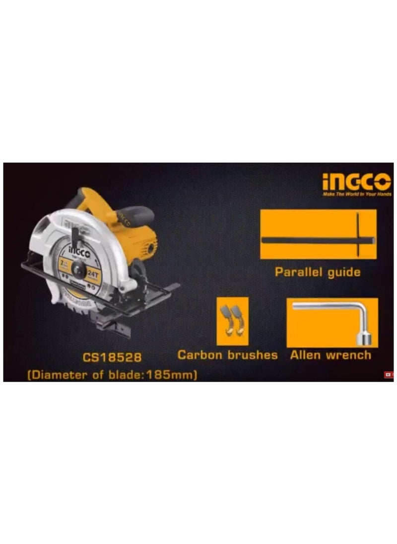 INGCO Ingco CS18528 1400W Circular Saw, 4800 rpm  - Image 2