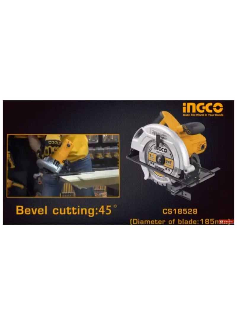 INGCO Ingco CS18528 1400W Circular Saw, 4800 rpm  - Image 3