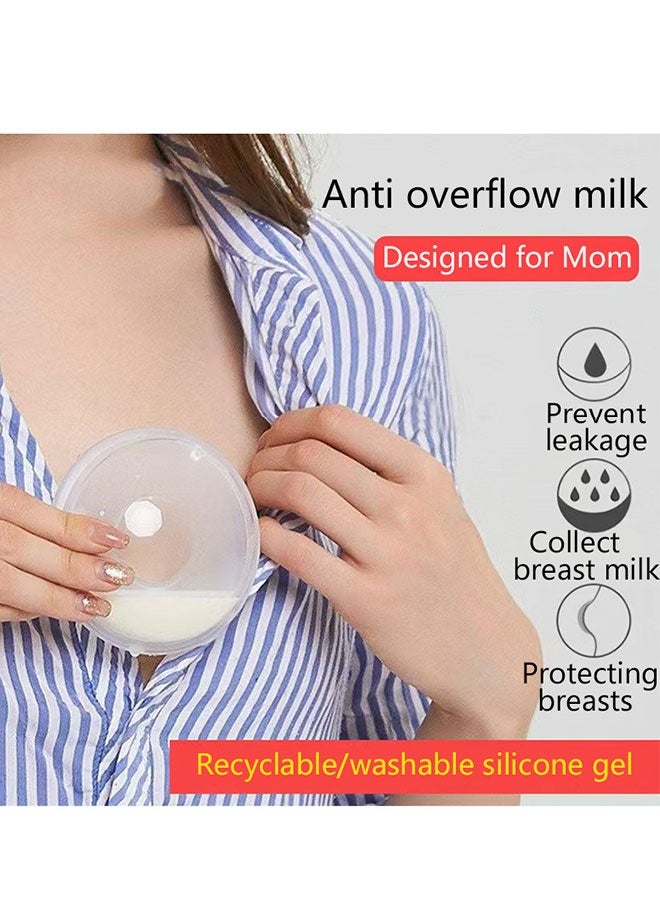 Sharpdo Silicone Nipple Shields, Breast Milk Collection Catcher for Breastfeeding Relief Protect Cracked, Sore, Engorged Nipples While Nursing or Pumping During The Day - Image 2
