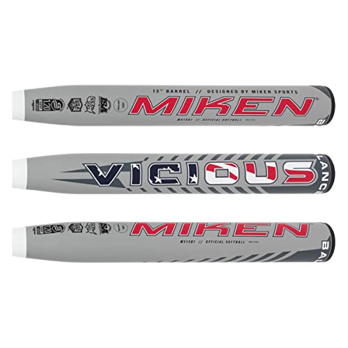 Miken Vicious 13 Balanced Dual Stamp Slow Pitch Softball Bat MV13B1 34 28 oz - Image 3