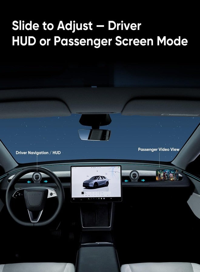 TEMAI Magnetic Tesla Phone Mount & Holder for Model Y 2025 (Juniper), Slideable Air Vent Mount with Protection Silicone Pads, Magnetic Compatible, Secure Grip, No Damage Installation - Image 2