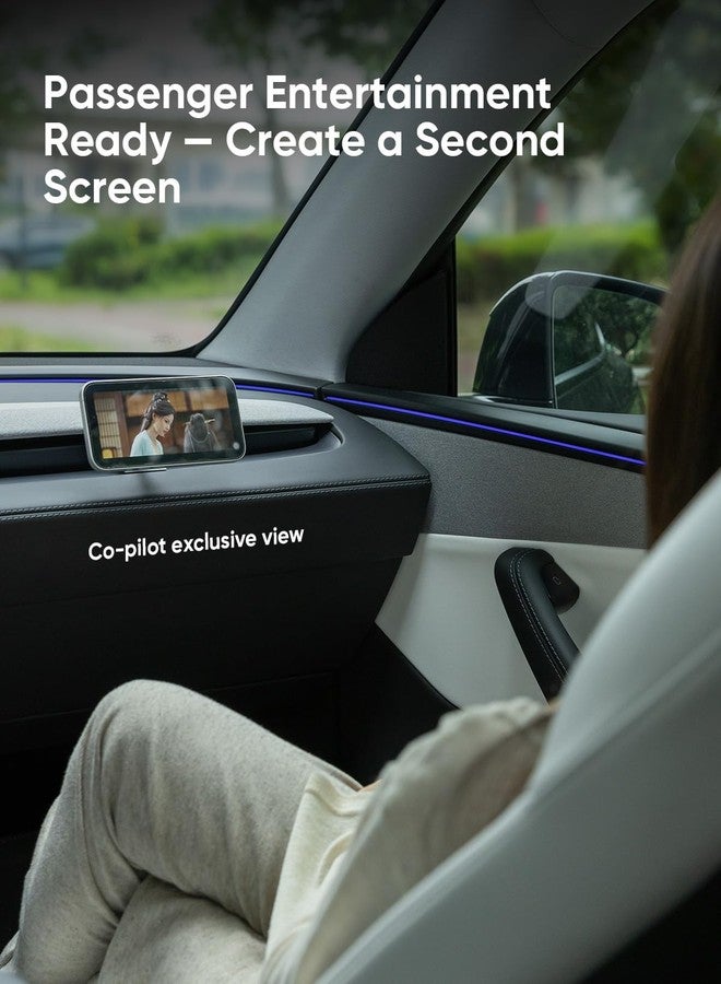 TEMAI Magnetic Tesla Phone Mount & Holder for Model Y 2025 (Juniper), Slideable Air Vent Mount with Protection Silicone Pads, Magnetic Compatible, Secure Grip, No Damage Installation - Image 3