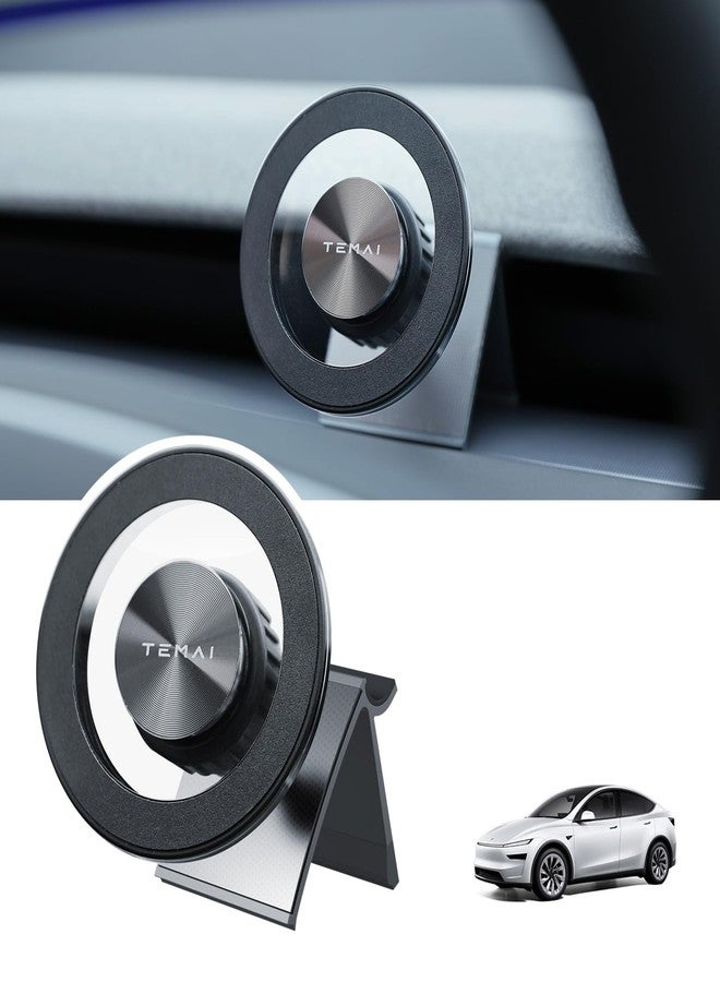 TEMAI Magnetic Tesla Phone Mount & Holder for Model Y 2025 (Juniper), Slideable Air Vent Mount with Protection Silicone Pads, Magnetic Compatible, Secure Grip, No Damage Installation - Image 1