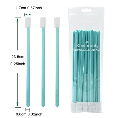 Kevinrooty 20PCS Crevice Cleaning Brush Tool Kit, Disposable Toilet Brush & Seat Cleaner (Blue) - Image 2