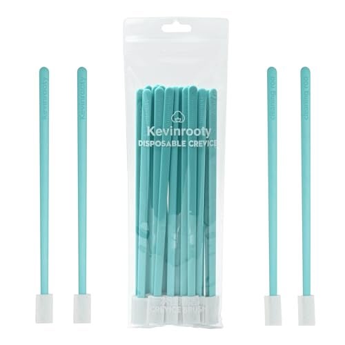 Kevinrooty 20PCS Crevice Cleaning Brush Tool Kit, Disposable Toilet Brush & Seat Cleaner (Blue) - Image 1