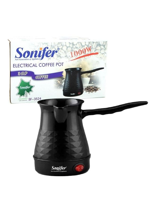 Turkish Coffee Maker Brewer Warmer 500 ml 1000 W SF-3524 Black